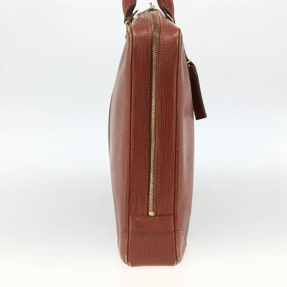 Louis Vuitton Epi Porte Documents Voyage Business Bag Brown